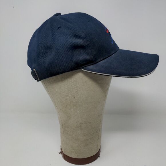 Beijing Olympics 2008 Slideback Hat Blue Adjustable Embroidered Logo - Picture 6 of 11